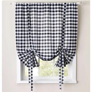 Achim Buffalo Check Window Tie Up Shade, 42" x 63"